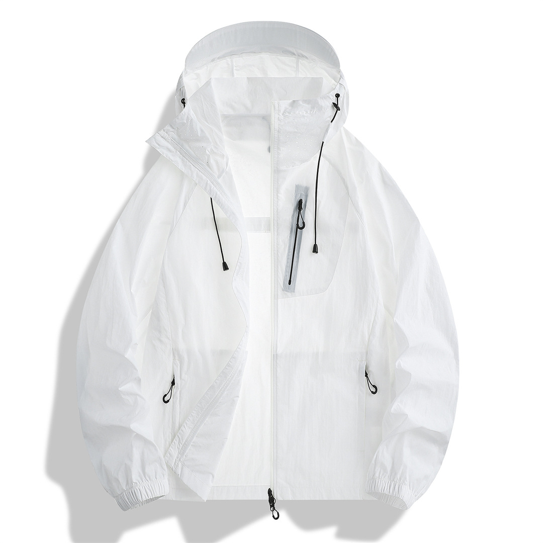 Ropa de protección solar ligera de verano americano, cintura elástica para mujer, diseño de cordón lateral, chaqueta suelta de manga larga, nuevo producto