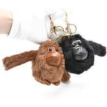 新款卡通长臂猴毛绒玩具公仔钥匙扣背包娃娃挂件玩偶商店挂饰货源
