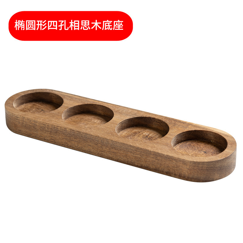 アマゾンアカシアの木の蓋のガラスの調味料の瓶は台の4セットの台所の調味料の缶を持っています。|undefined