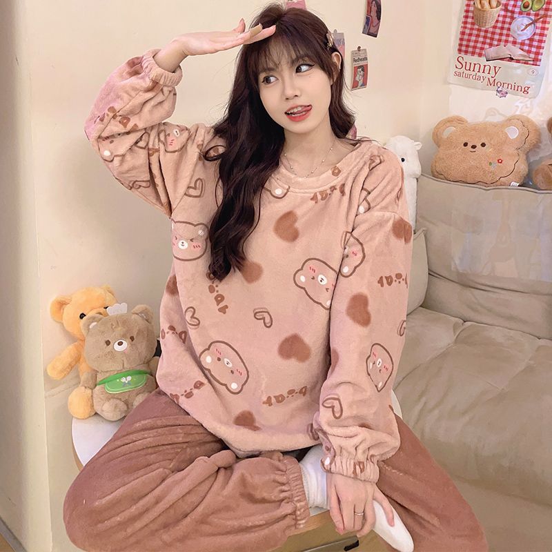 Puff bear-down suit / M