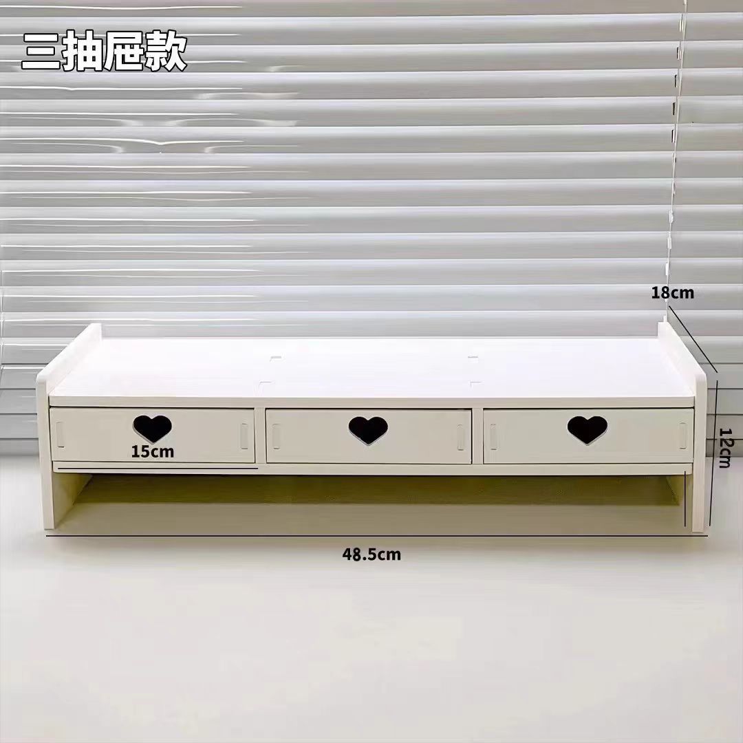 데스크탑 3개의 서랍 컴퓨터 높이 선반