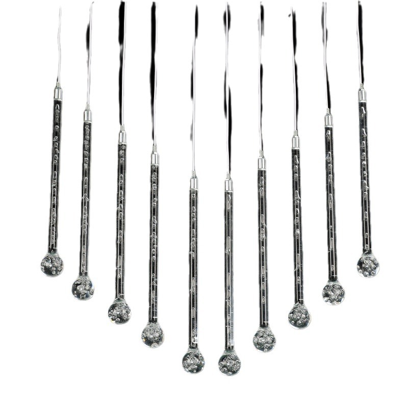 Fabricante directo para props de boda acrílico 10 lámparas de gota de agua luminosas para decorar la ventana del escenario del auditorio del hotel image 6
