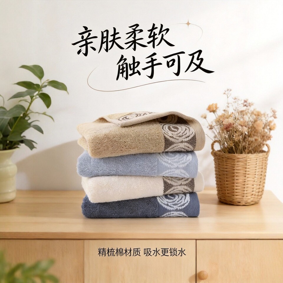 金号正品纯棉毛巾批发 高密毛圈吸水不掉毛 成人洗脸巾A 类母婴级