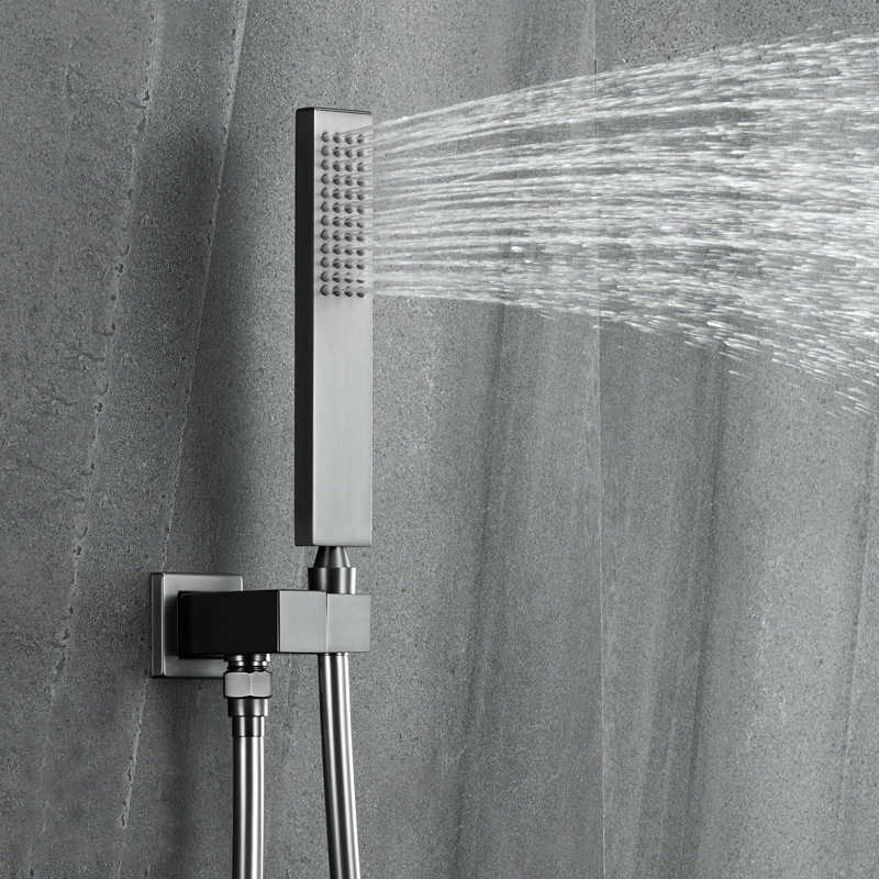 ducha oculta incrustada en pared cubierta tipo conjunto de ducha oculta para baño de presión de ducha de lluvia image 3