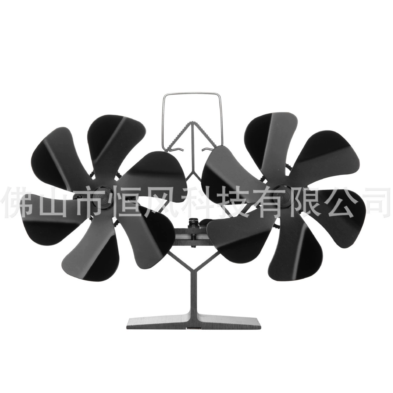 12 листьев двойной головки тепловой вентилятор камина, двойные вентиляторы производители оптовая продажа вентилятор камина