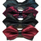 Men's bow tie pointed corner Korean leather arrow bow polyester bow tie flower Shengzhou spot wholesale manufacturers