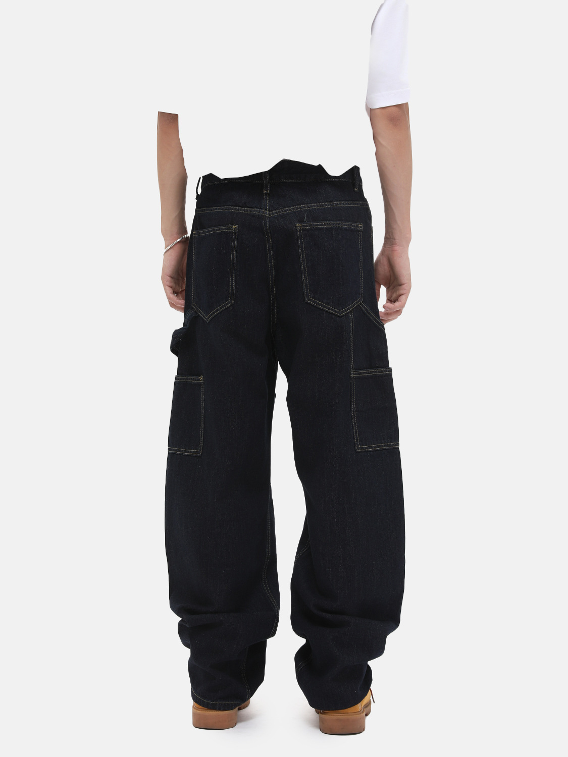 MTLCLOTHES Ropa de hombre | High Street cleanfit costura multibolsillo leñador jeans casual