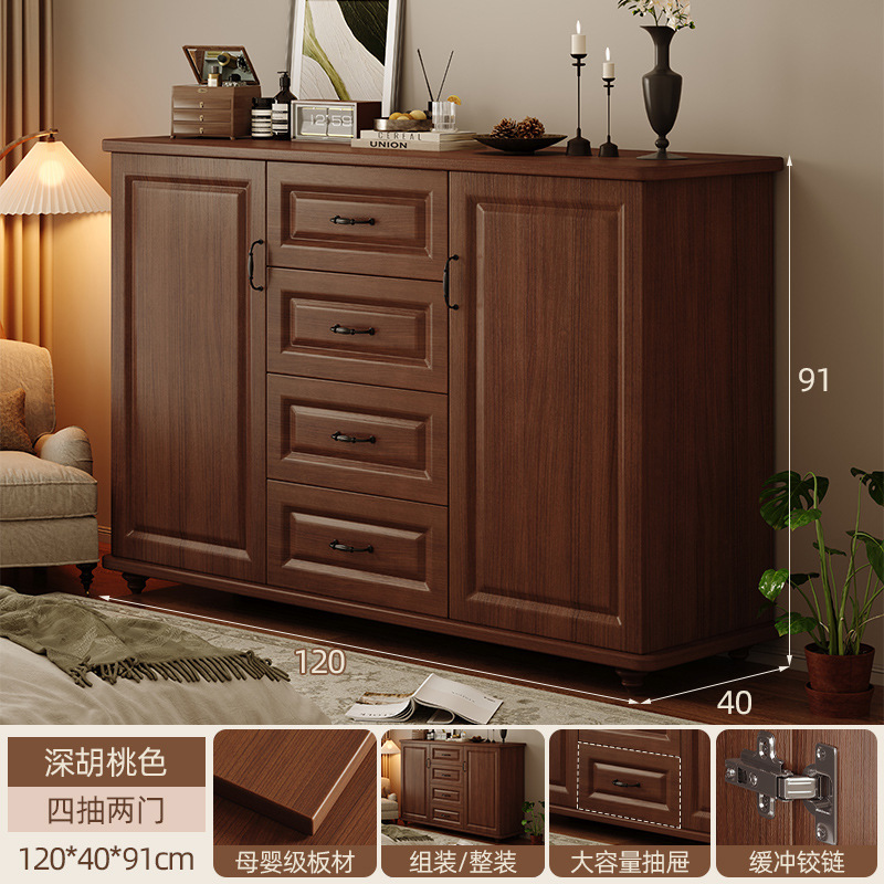 Cómoda junto al sofá de la sala de estar, cómoda de madera maciza, cómoda, cómoda de dormitorio, cómoda, cómoda americana