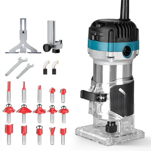 Edge trimming machine woodworking edge trimming slotting machine engraving machine electric woodworking wood milling wood slotting machine aluminum body electric wood milling