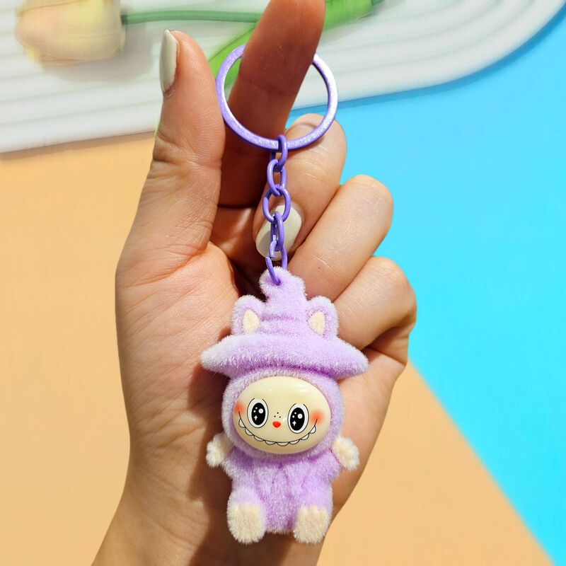 植毛かわいいマジックハットラブキーホルダーかわいい人形クロスボーダーかわいい小さな羊携帯電話ペンダントギフト|undefined