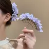 7287 Spring Flower Hairpin-Nine-Headed Hairpin Light Purple Dew