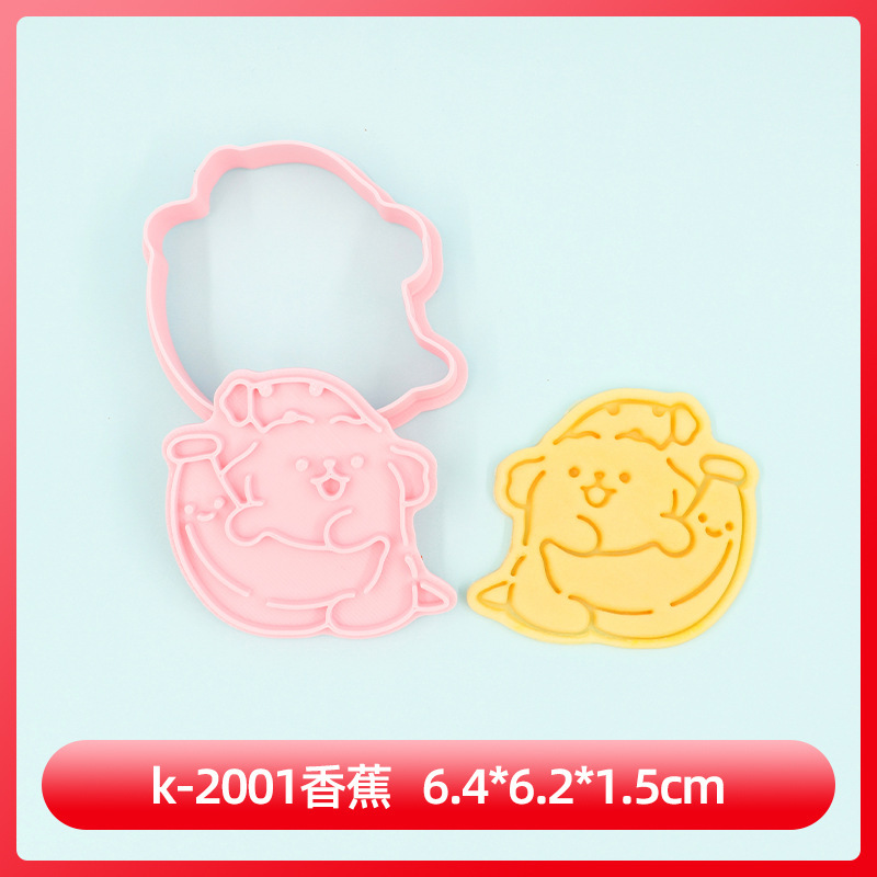 新しいビスケットの金型の線の子犬の漫画のビスケットの金型の帽子の箱の犬のアニメのプリントのビスケットの金型|undefined