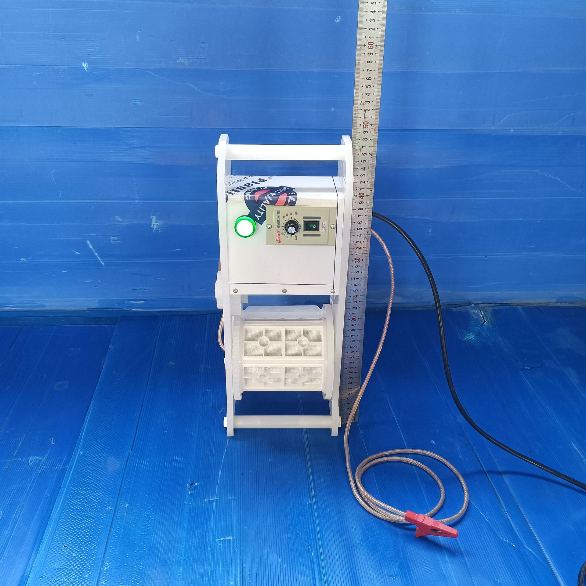 自转可调速试实验耐高温电化镀酸洗磷化1公斤1L网孔滚桶筒笼镀机