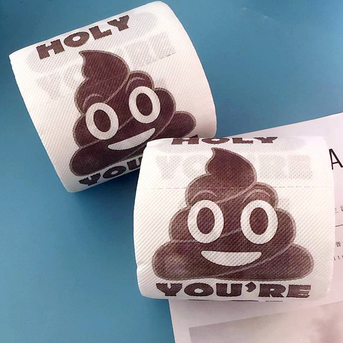 Printed toilet paper, stool printed paper towel, household toilet paper, toilet paper, cored paper roll, colored napkin