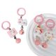 Cute Hello Kitty Keychain Pink Girl Student Backpack Pencil Pendant Bell Pendant Cartoon Couple Accessories