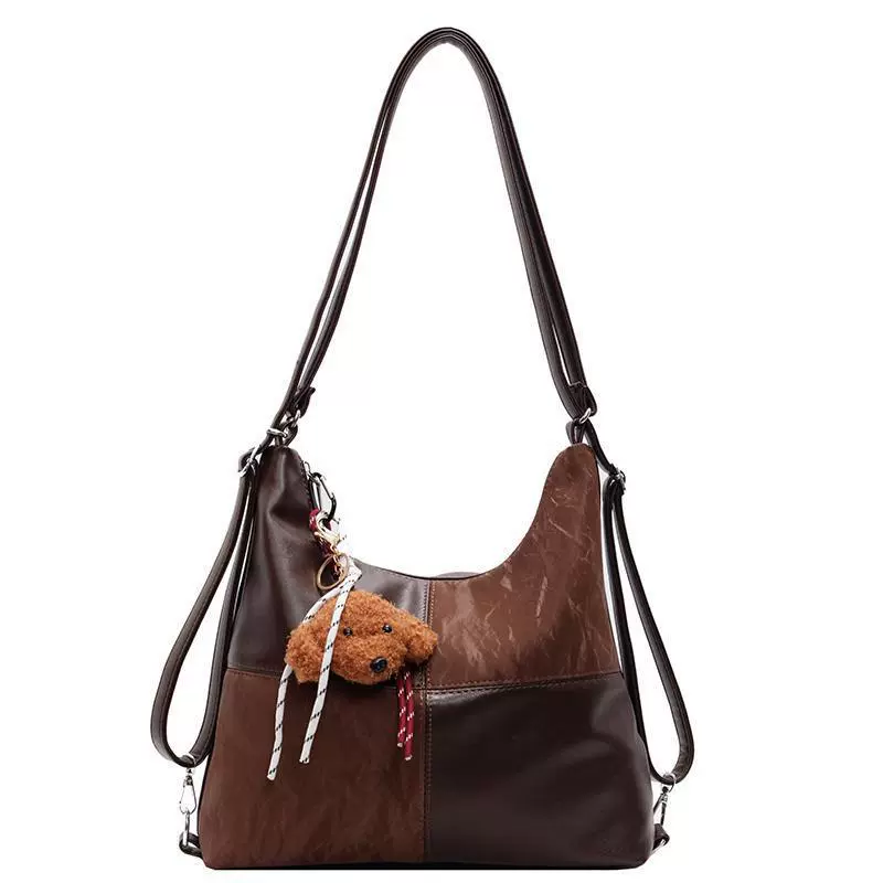 Capacious backpack, one-shoulder bag, demi-season universal shoulder bag