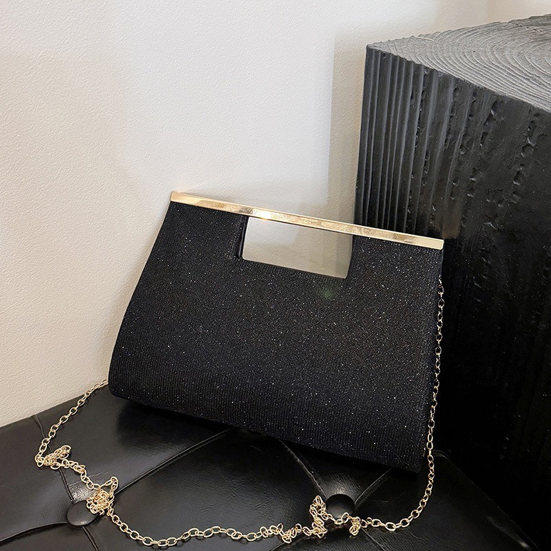 Sparkly Small Square Handbag Women's Evening Clutch Bag for Banquets, Cheongsam, Gowns, and KTV Princess Bag - Thumbnail 3