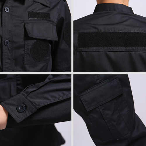 Security Suit Set Men's Summer Thin Short-Sleeved Workwear Men and Women's Spring and Autumn Long-Sleeved Training Uniform Coat Thickened 