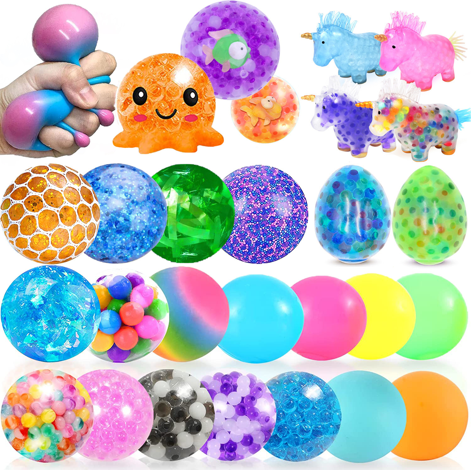 Amazon Bola de descompresión para adultos Bola de compresión TPR Bola de harina de pegamento suave Bola de ventilación de rebote lento ventas directas