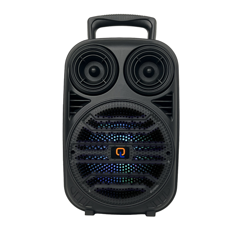 Popular Night Market Model Single 6.5inch Lighted Trolley Speaker Wired Microphone Portable Promotional Audio
