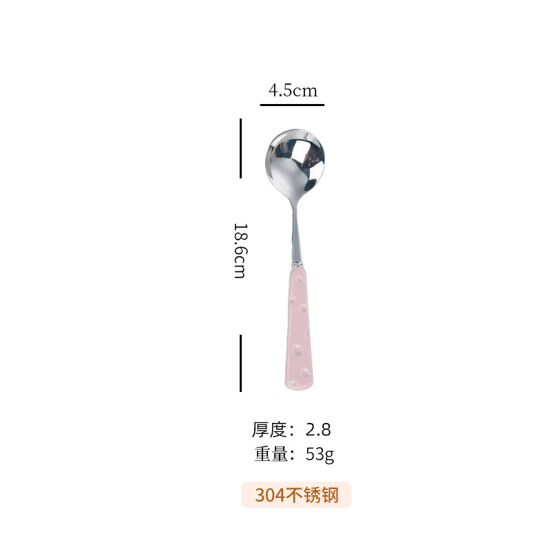 304ステンレスナイフフォークスプーン4点セット高颜値チーズ柄洋食食器家庭用ステーキナイフフォークデザートスプーン|undefined