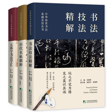 3册套装中国传世书法技法精解+书法字典历代名帖鉴赏楷书书籍批发