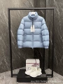Citala bold logo down jacket in blue
