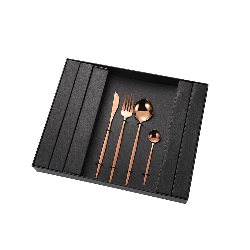 24 피스 세트-로즈 골드