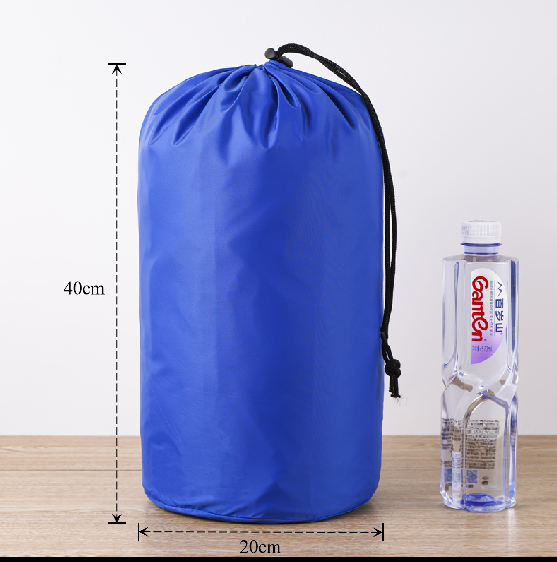Bolsa de cuerda de nylon impermeable cilíndrica de plumón para ropa doméstica de poliéster bolsa de almacenamiento bolsa de embalaje bolsillo de paquete de contracción image 104