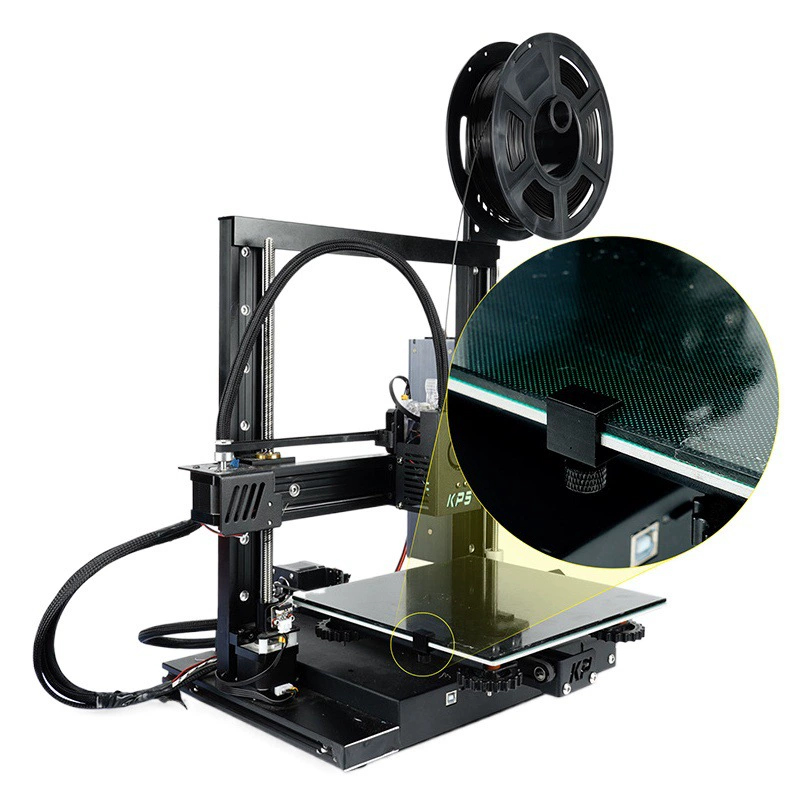 Аксессуары для 3D-принтеров CR10 Ender3 платформа для печати с горячей кроватью углеродное Хрустальное стекло фиксирующий Зажим Регулируемый зажим