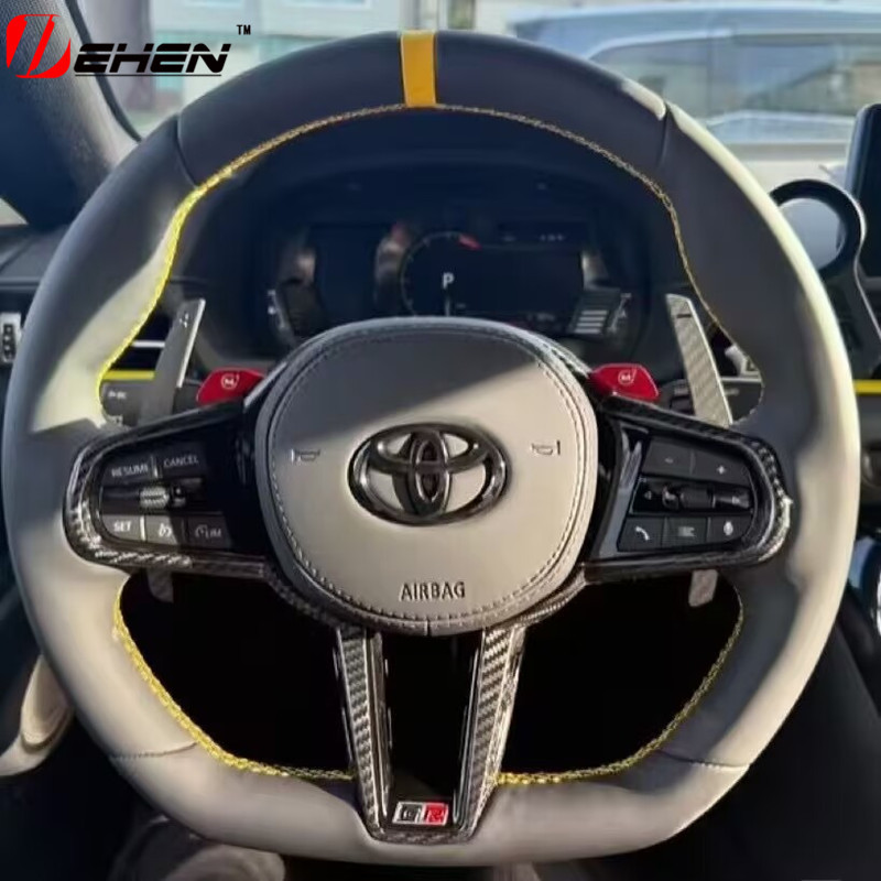 CS Carbon Fiber Steering Wheel Assembly for Toyota SUPRA A90