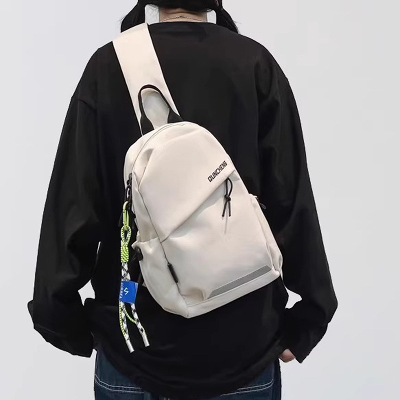 Crossbody Bag Men's Single Shoulder Small Backpack Men's Chest Bag Women's Cycling Sports Climbing Boys' Tablet Lightweight Mountaineering Bag