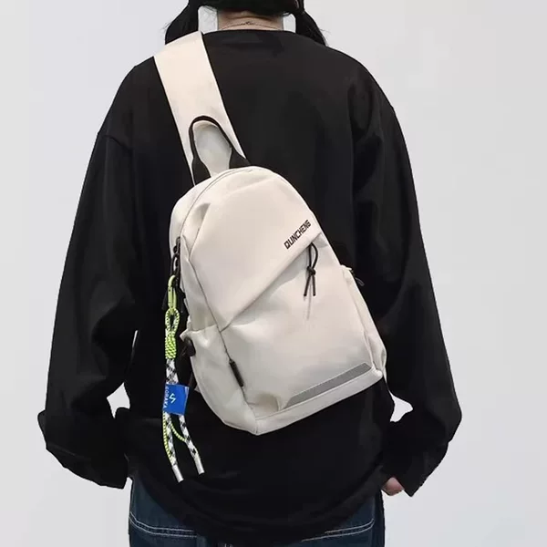 Crossbody Bag Men's Single Shoulder Small Backpack Men's Chest Bag Women's Cycling Sports Climbing Boys' Tablet Lightweight Mountaineering Bag