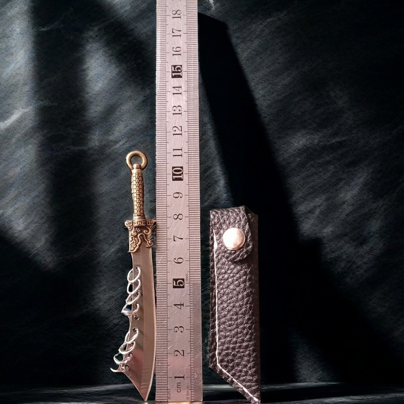 迷你不锈钢小菜刀便携钥匙扣开箱小工具拆快递防随身家用水果