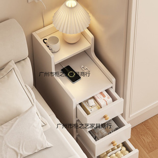 Small Simple Bedside Table Modern Storage Cabinet Bedroom Bedside Extremely Narrow Gap Small Cabinet Simple Mini Storage Rack