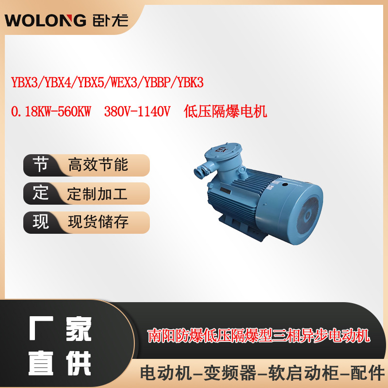 YBX3/YBX4/YBX5/WEX3/YBBP/YBK3   0.18KW-560KW  380-1140V