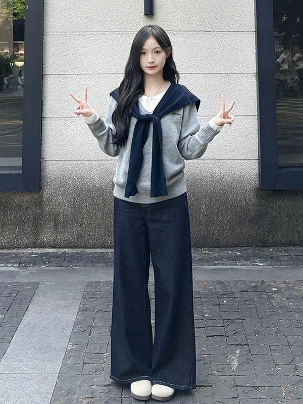 小个子灰色毛衣女秋冬季2025新款高级感超好看洋气内搭针织衫上衣|undefined
