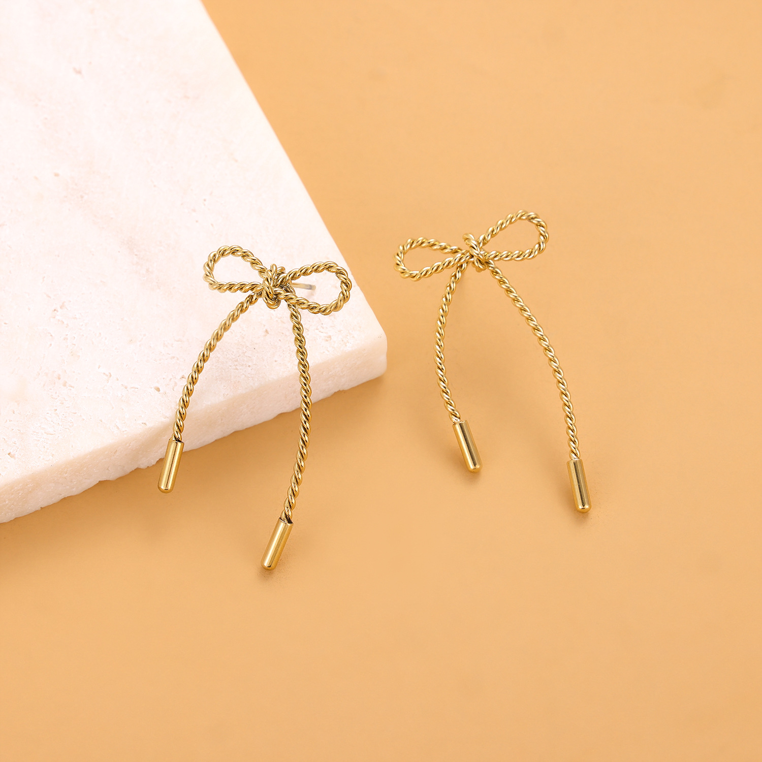 8g Weight 304 Stainless Steel Ear Needle Material Ear Studs Classification 1 Pair Quantity Holiday, Daily Occasion 304 Stainless Steel Material Bow Knot Pattern All Seasons Season Women's Gender Plating Design Elegant, Simple Style Style 1 Pair Elegant Simple Style Bow Knot Plating 304 Stainless Steel Ear Studs 21
