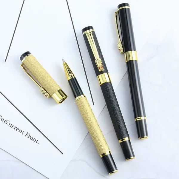 Factory spot leading pen holder neutral pen business metal sign pen office stationery laser logo