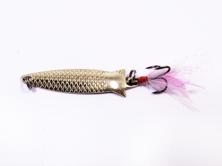 Tied hair snake shape sequin gold 5.5g/6cm
