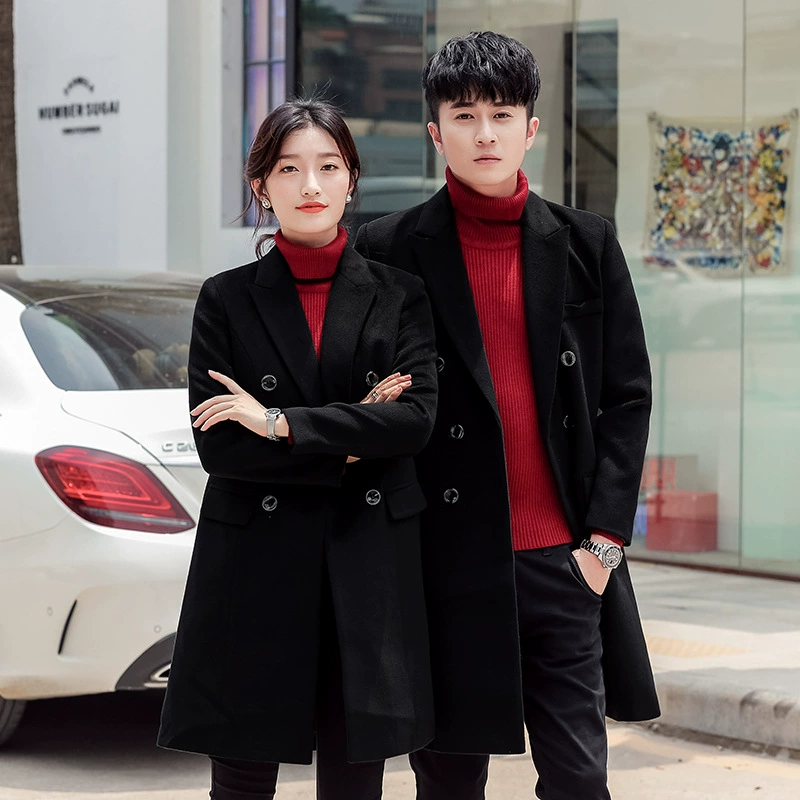 Профессиональное шерстяное пальто Женская зимняя рабочая одежда средней и длинной длины Шерстяное пальто Отдел продаж Имущество Банк Гостиничные комбинезоны