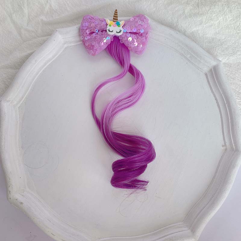 Kid's Cute Unicorn Cloth Bowknot Party Headpieces display picture 8