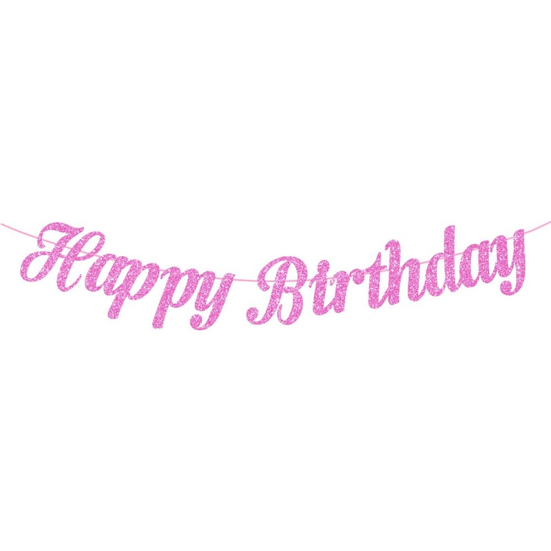 新款生日装饰布置健身拉旗 女生健身房生日派对装饰横幅蛋糕装饰|undefined