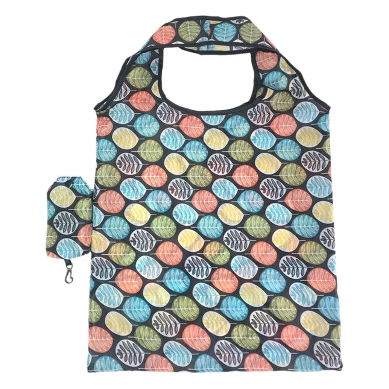 En stock nuevo 190T poliéster bolso de compras bolso portátil plegable publicidad regalo promocional bolsa al por mayor