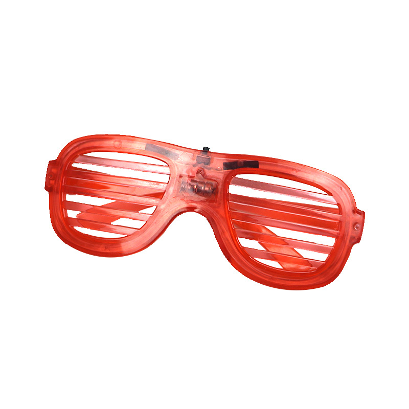 Creativo de moda de tres bloques flash gafas luminosas tecnología sentido bar disco fiesta cóncava forma Festival de Música gafas