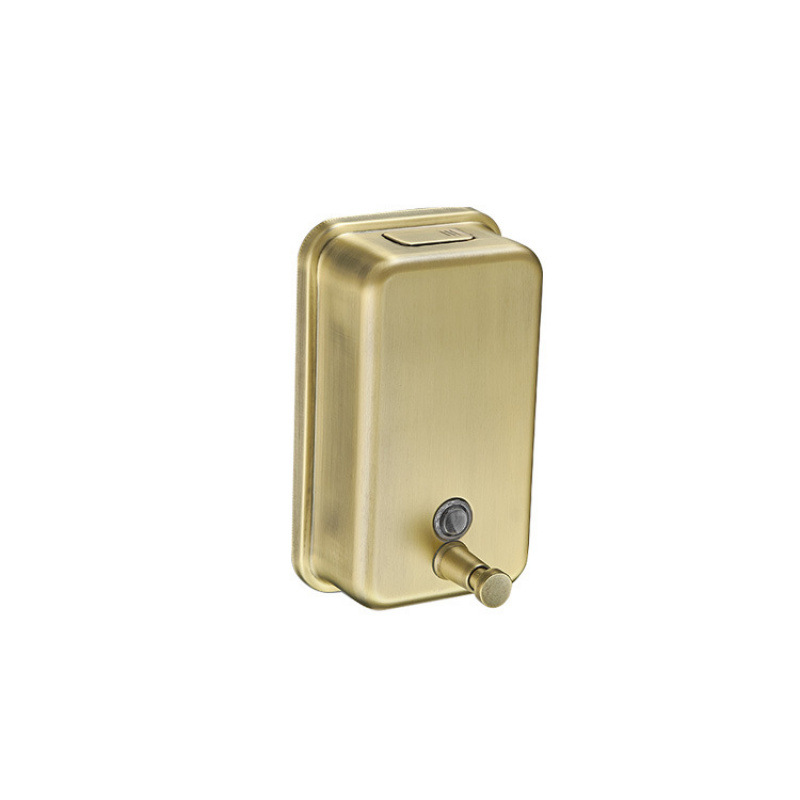 Cocina 304 acero inoxidable oro jabón sin perforación caja de detergente de mano de hotel de pared prensado image 17