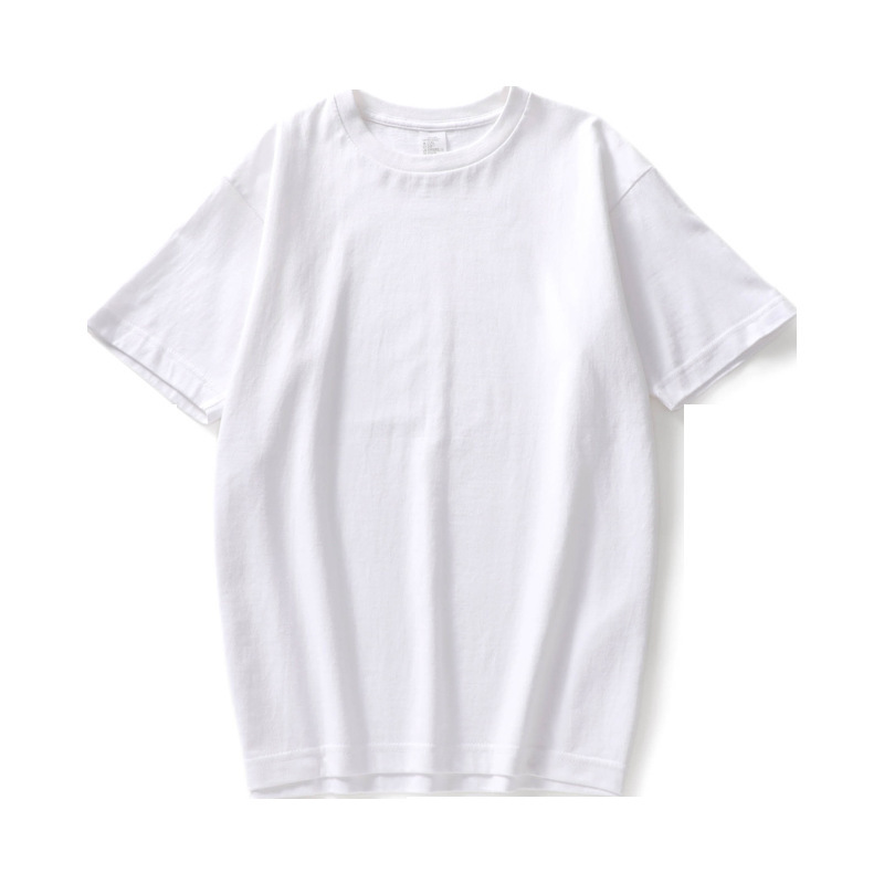 100% Cotton Breathable 2024 Summer Women's New Loose Round Neck Short Style Men's and Women's Same Style Couple Short-Sleeved T-Shirt