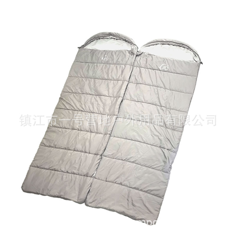 成人户外春秋款情侣款可对拼露营信封睡袋加厚加宽保暖