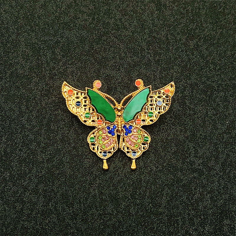Retro Enamel Cut Out Butterfly Brooch, Classy Classy Corsage, Pressed Placket, Classy Niche Accessories Wholesale