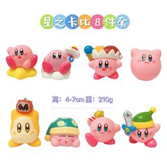 アニメq版星のカービー人形収納棚玩具景品模型デスクトップケーキ装飾品置物